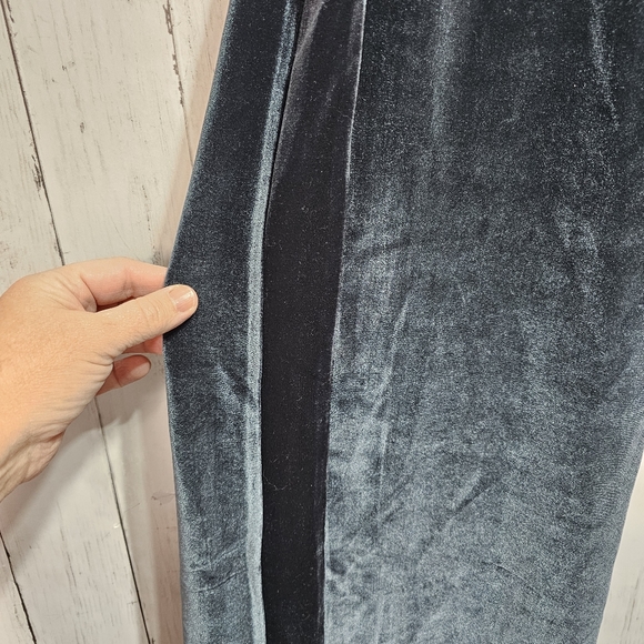 Betabrand Wide Leg Velvet Pull On Dress Pants High Rise Stretch Waist Size Large - Picture 5 of 8